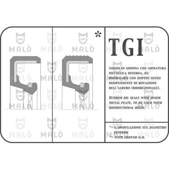 Bague d'étanchéité, boîte de vitesse manuel AKRON-MALÒ [797IFL]