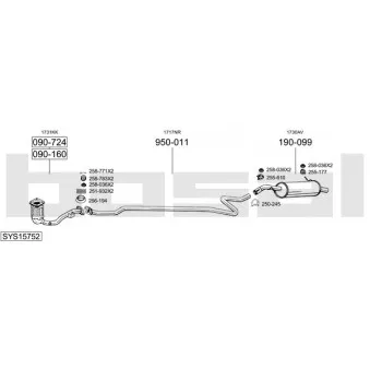 BOSAL SYS15752 - Echappement