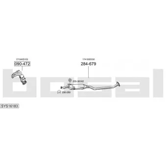 BOSAL SYS16183 - Echappement