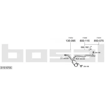 BOSAL SYS16705 - Echappement