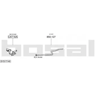 BOSAL SYS17140 - Echappement