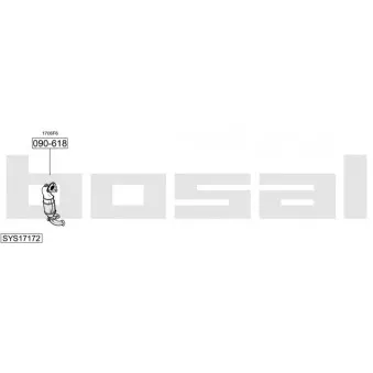 BOSAL SYS17172 - Echappement