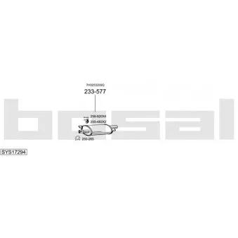 BOSAL SYS17294 - Echappement
