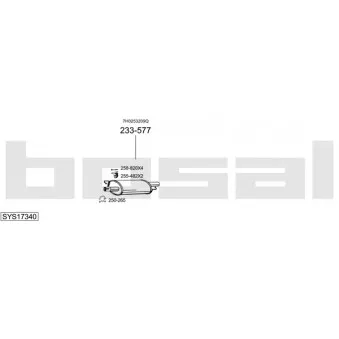 BOSAL SYS17340 - Echappement