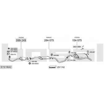 Echappement BOSAL SYS19042