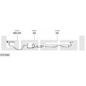 BOSAL SYS19583 - Echappement