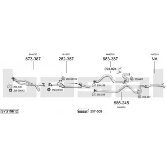 Echappement BOSAL SYS19612