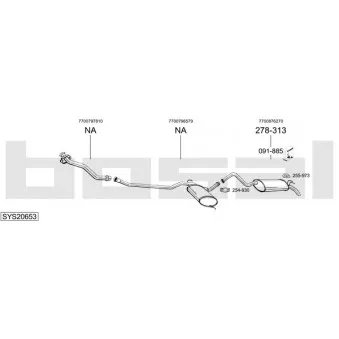 BOSAL SYS20653 - Echappement