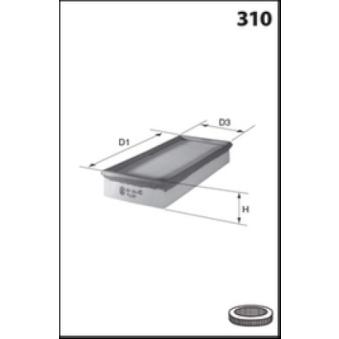 Filtre à air LUCAS FILTERS LFAF749 pour MERCEDES-BENZ CLASSE E E 300 e 4-matic - 313cv