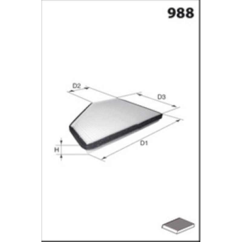 Filtre, air de l'habitacle LUCAS FILTERS LFCP113 - Visuel 1