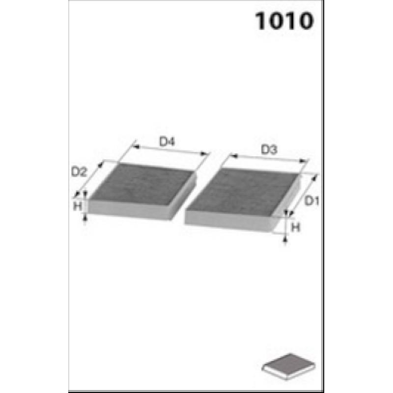 Filtre, air de l'habitacle LUCAS FILTERS LFCP159S - Visuel 1