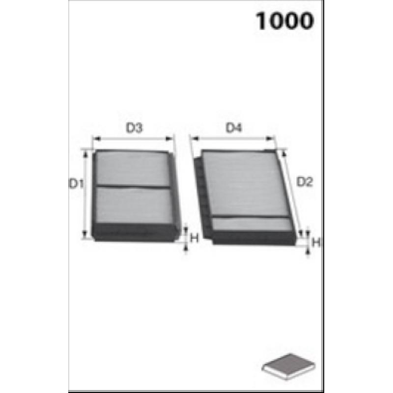 Filtre, air de l'habitacle LUCAS FILTERS LFCP216S - Visuel 1