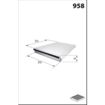 Filtre, air de l'habitacle LUCAS FILTERS OEM 77368787