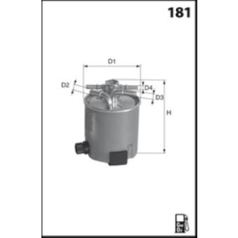 Filtre à carburant LUCAS FILTERS OEM 16400JY00D