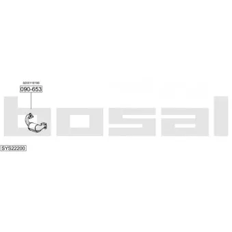 BOSAL SYS22200 - Echappement