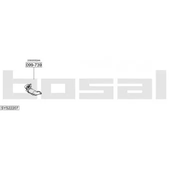 BOSAL SYS22207 - Echappement
