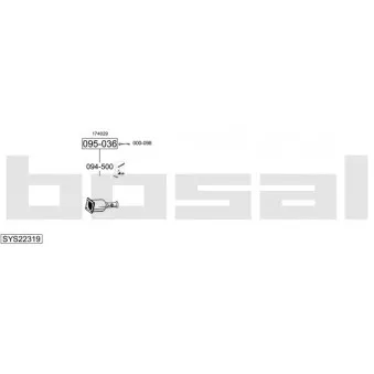 BOSAL SYS22319 - Echappement