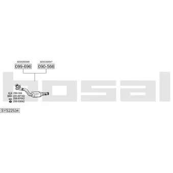 BOSAL SYS22534 - Echappement