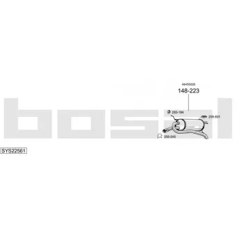 BOSAL SYS22561 - Echappement