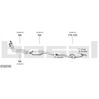 Echappement BOSAL SYS23108