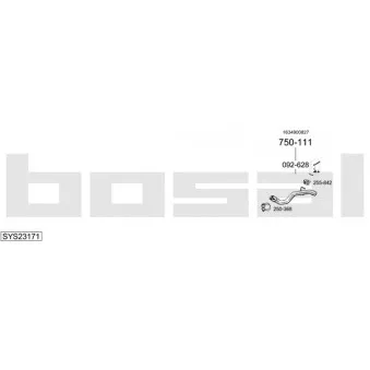 BOSAL SYS23171 - Echappement
