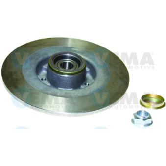 Jeu de 2 disques de frein arrière VEMA OEM 8200663193
