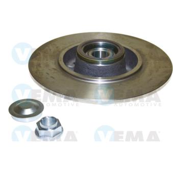 Jeu de 2 disques de frein arrière VEMA OEM 432006506R