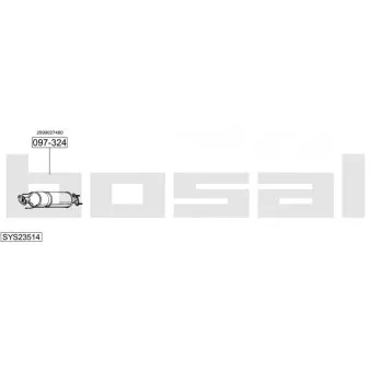 BOSAL SYS23514 - Echappement