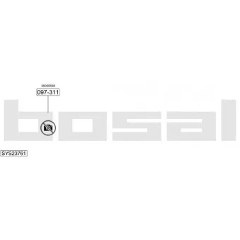 BOSAL SYS23761 - Echappement