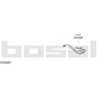 BOSAL SYS23991 - Echappement