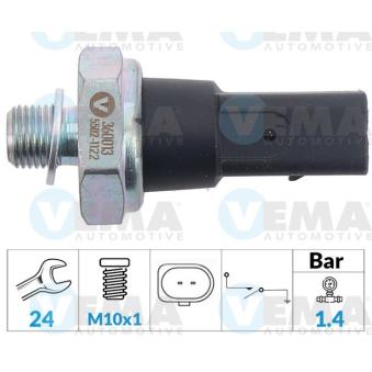 Indicateur de pression d'huile VEMA OEM 06D919081B