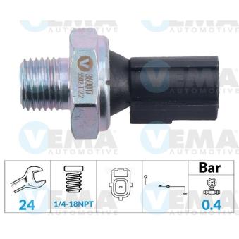 Indicateur de pression d'huile VEMA OEM 98AB9278AA