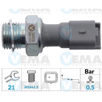 Indicateur de pression d'huile VEMA OEM 1486742