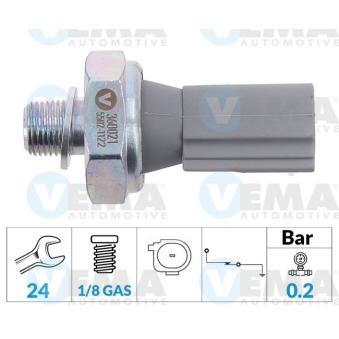Indicateur de pression d'huile VEMA 360021
