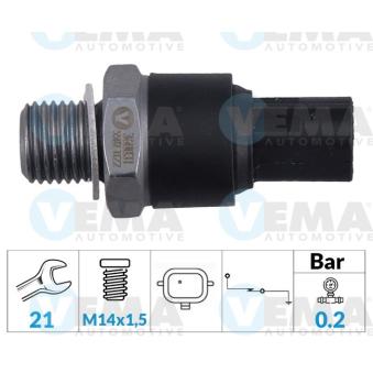 Indicateur de pression d'huile VEMA OEM 6001548045 Indicateur de pression d'huile VEMA OEM 6001548045