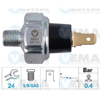 Indicateur de pression d'huile VEMA OEM MD138994