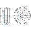 VEMA 800961 - Tambour de frein