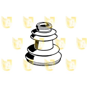 Joint-soufflet, arbre de commande UNIGOM 310009 pour RENAULT R21 1.7 - 90cv