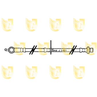 Flexible de frein avant gauche UNIGOM OEM 9008094203 Flexible de frein avant gauche UNIGOM OEM 9008094203