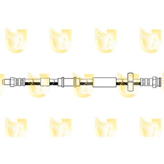 Flexible de frein UNIGOM 378334 pour CADILLAC SRX 1.6 D Multijet - 120cv