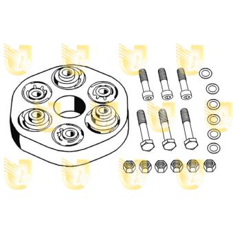 Joint, arbre longitudinal UNIGOM OEM A1244100615 Joint, arbre longitudinal UNIGOM OEM A1244100615