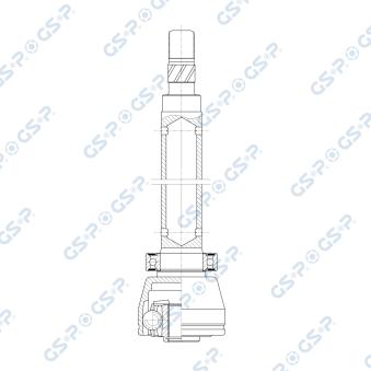 Embout de cardan avant (kit de réparation) GSP [602422]