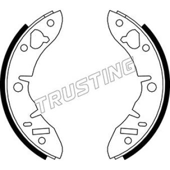 Jeu de mâchoires de frein TRUSTING [007.007]
