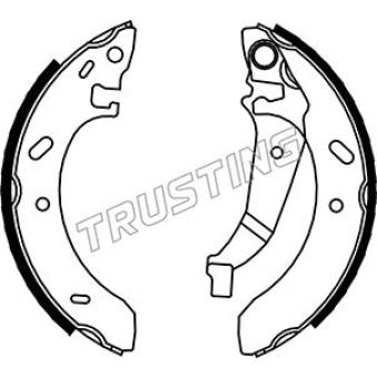 Jeu de mâchoires de frein TRUSTING [023.005]
