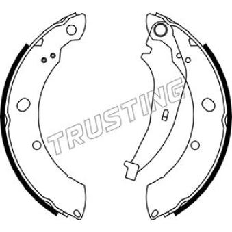 Jeu de mâchoires de frein TRUSTING 023.008