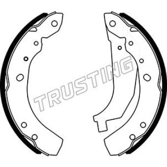Jeu de mâchoires de frein TRUSTING [023.009]