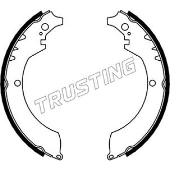 Jeu de mâchoires de frein TRUSTING OEM 0449587601