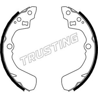 Jeu de mâchoires de frein TRUSTING OEM 0449587708