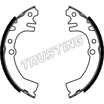Jeu de mâchoires de frein TRUSTING OEM 04495B2070