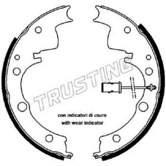 Jeu de mâchoires de frein TRUSTING OEM 1906151